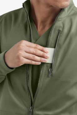 UA Advantage STRETCH Men's 4-Pocket Zip Front Warm-Up Scrub Jacket -Uniform Store AB713 092523 LIOLI 5