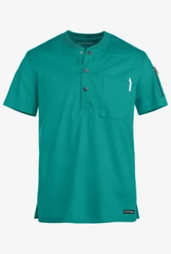 UA Advantage STRETCH Men's 2-Pocket Short Sleeve Henley Scrub Top