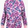 Butter-Soft Originals Spring Day Blush Women's 3-Pocket Warm-Up Printed Scrub Jacket
