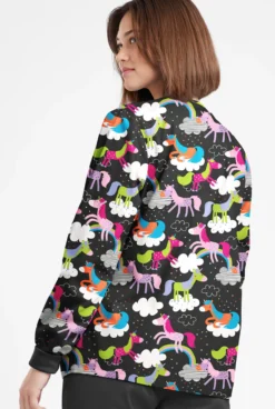 Butter-Soft Originals On The Clouds Women's 3-Pocket Warm-Up Printed Scrub Jacket 5 Butter-Soft Originals On The Clouds Women's 3-Pocket Warm-Up Printed Scrub Jacket -Uniform Store BSN1182TCBL 092623 3