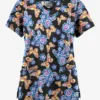 Butter-Soft Originals Spring Day Women's 6-Pocket Scallop Neck Printed Scrub Top