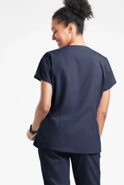 Butter-Soft Originals Women's 6-Pocket Scallop Neck Scrub Top -Uniform Store BSN1194 100623 NAVY 3