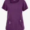 Butter-Soft Originals Women's 4-Pocket Asymmetrical Neck Scrub Top