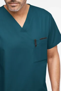 Butter-Soft Originals Men's 3-Pocket V-Neck Scrub Top -Uniform Store BSN1716 CARIB 3