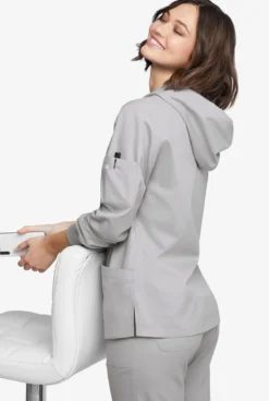 Butter-Soft Originals Women's 5-Pocket Long Sleeve Pullover Hoodie -Uniform Store BSN1733 102023 SILVE 4