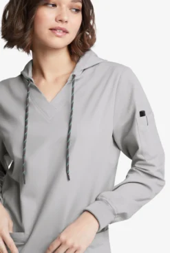 Butter-Soft Originals Women's 5-Pocket Long Sleeve Pullover Hoodie -Uniform Store BSN1733 102023 SILVE 5