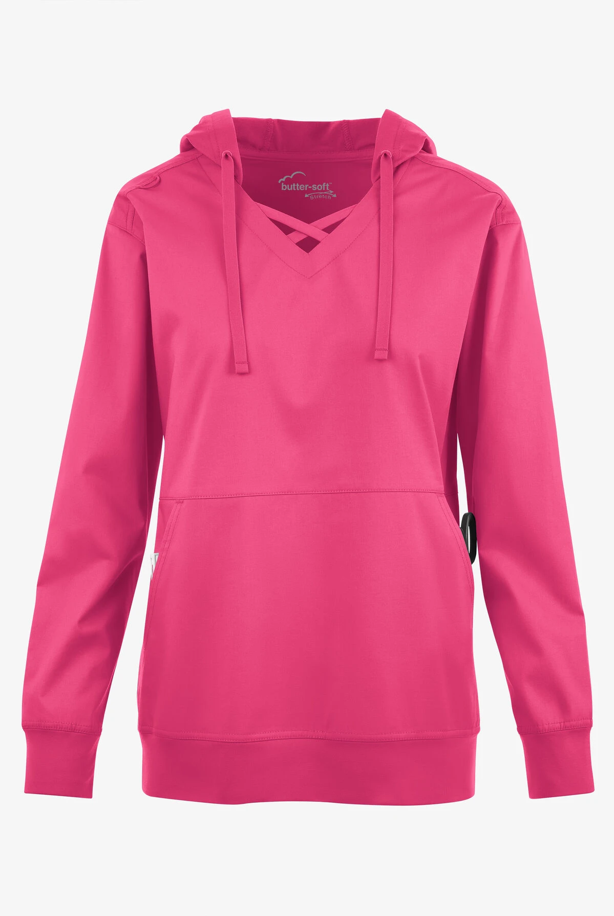 UA Butter-soft STRETCH Women's 4-Pocket Pullover Scrub Hoodie 1 UA Butter-soft STRETCH Women's 4-Pocket Pullover Scrub Hoodie