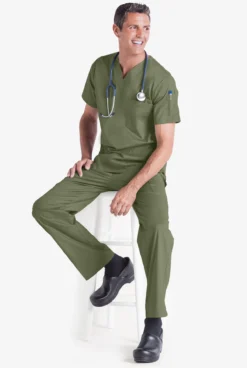 UA Butter-Soft STRETCH Men's 5-Pocket V-Neck Scrub Top -Uniform Store BSS705 LIOLI 6 S