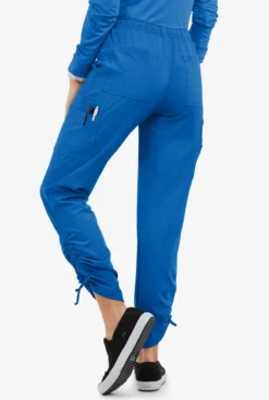 Easy STRETCH By Butter-Soft™ Halle Women's 11-Pocket Ruched Leg Jogger Scrub Pants - Petite -Uniform Store BU471 ROYAL 4