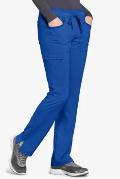 Cherokee Iflex Women's 5-Pocket STRETCH Tapered Leg Drawstring Scrub Pants -Uniform Store CK010 ROYAL 5