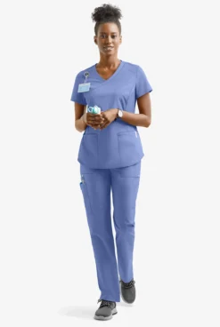 UA Exclusive Cherokee Workwear Professionals Active Women's 5-Pocket STRETCH Tapered Leg Scrub Pants - Petite -Uniform Store CK035 CEIL 4