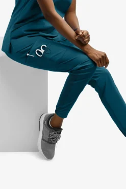 UA Exclusive Cherokee Workwear Professionals Active Women's 6-Pocket STRETCH Half Jogger Scrub Pants 9 UA Exclusive Cherokee Workwear Professionals Active Women's 6-Pocket STRETCH Half Jogger Scrub Pants -Uniform Store CK036 CARIB 6