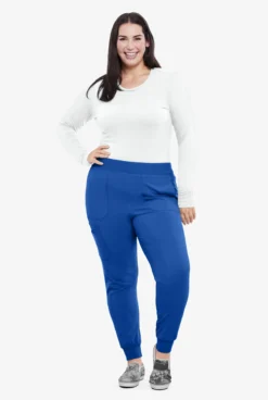 Cherokee Iflex Women's 7-Pocket STRETCH Knit Waistband Cargo Jogger Scrub Pants -Uniform Store CK1111 101723 ROYAL 8