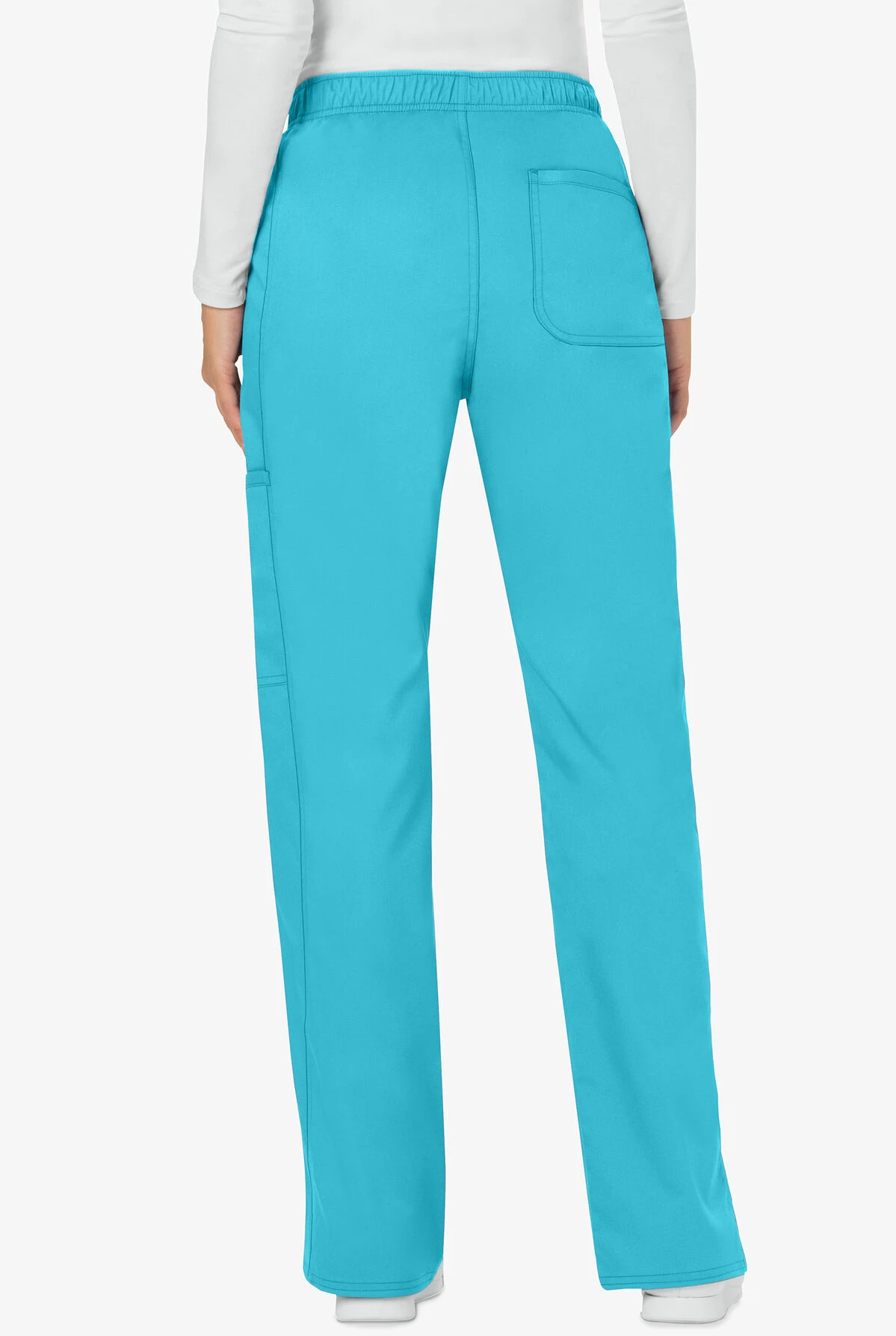 Cherokee Workwear Revolution Women's 5-Pocket STRETCH Drawstring Cargo Scrub Pants - Tall 2 Cherokee Workwear Revolution Women's 5-Pocket STRETCH Drawstring Cargo Scrub Pants - Tall - Image 2