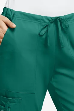 Cherokee Workwear Core STRETCH Women's 4-Pocket Cargo Scrub Pants - Tall -Uniform Store CK4044 HUNTE 3 HV