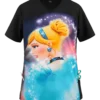 Cherokee Tooniforms Disney Cinderella Dream Women's 1-Pocket V-Neck Print Scrub Top