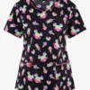 Cherokee UA Exclusive Tooniforms Disney's Mickey Ice Cream Women's 2-Pocket STRETCH V-Neck Print Scrub Top