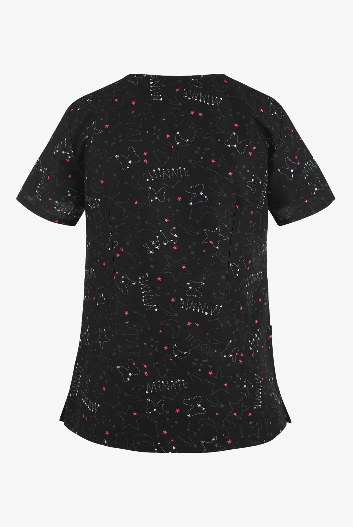 Cherokee Tooniforms Disney You Are Loved Women's 2-Pocket V-Neck Print Scrub Top 2 Cherokee Tooniforms Disney You Are Loved Women's 2-Pocket V-Neck Print Scrub Top - Image 2