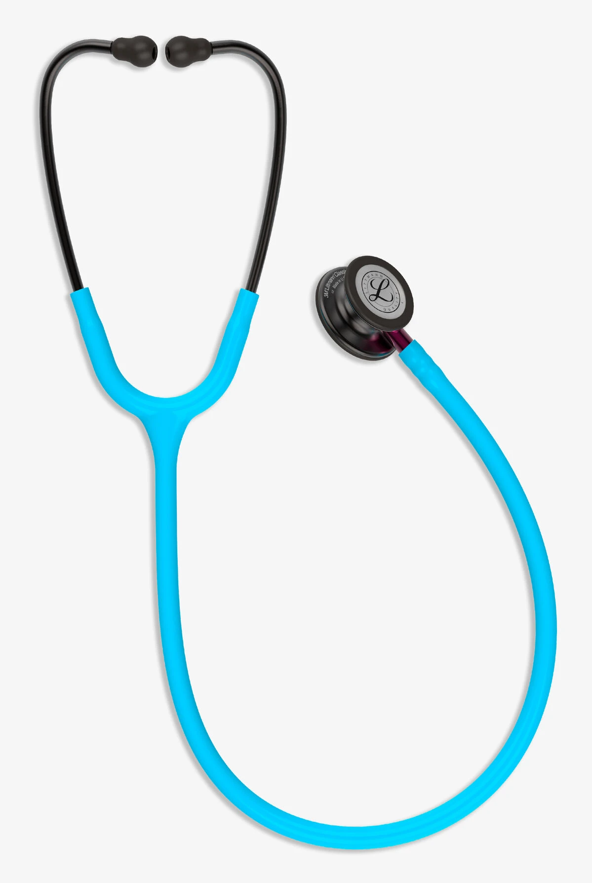 Littmann Classic III Smoke Finish Turquoise Tube Stethoscope 1 Littmann Classic III Smoke Finish Turquoise Tube Stethoscope
