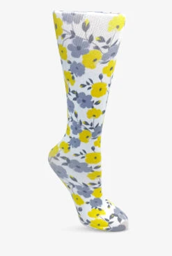UA Exclusive Cutieful Sunshine Blossoms Women's 10-18 MmHg Wide Light Compression Socks