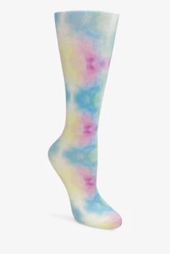 Cutieful Pastel Swirl Women's 10-18 MmHg Wide Light Compression Socks