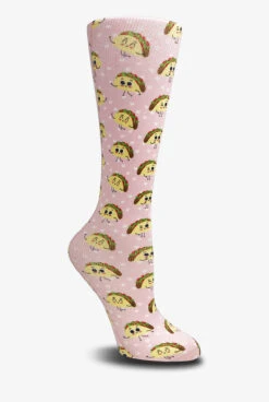 Cutieful Taco Bout Love Women's 10-18 MmHg Wide Light Compression Socks