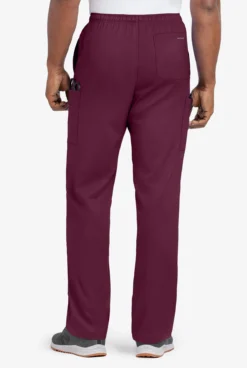 UA Flex2 Unisex 6-Pocket Pull-On Cargo STRETCH Scrub Pants -Uniform Store F2357 WINE 5
