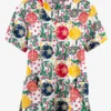 Butter-Soft Originals Baubles And Berries Women's 2-Pocket Classic Fit V-Neck Printed Scrub Top