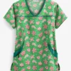 UA Gingerbread Cookies Gecko Women's 4-Pocket Princess Seam Print Top