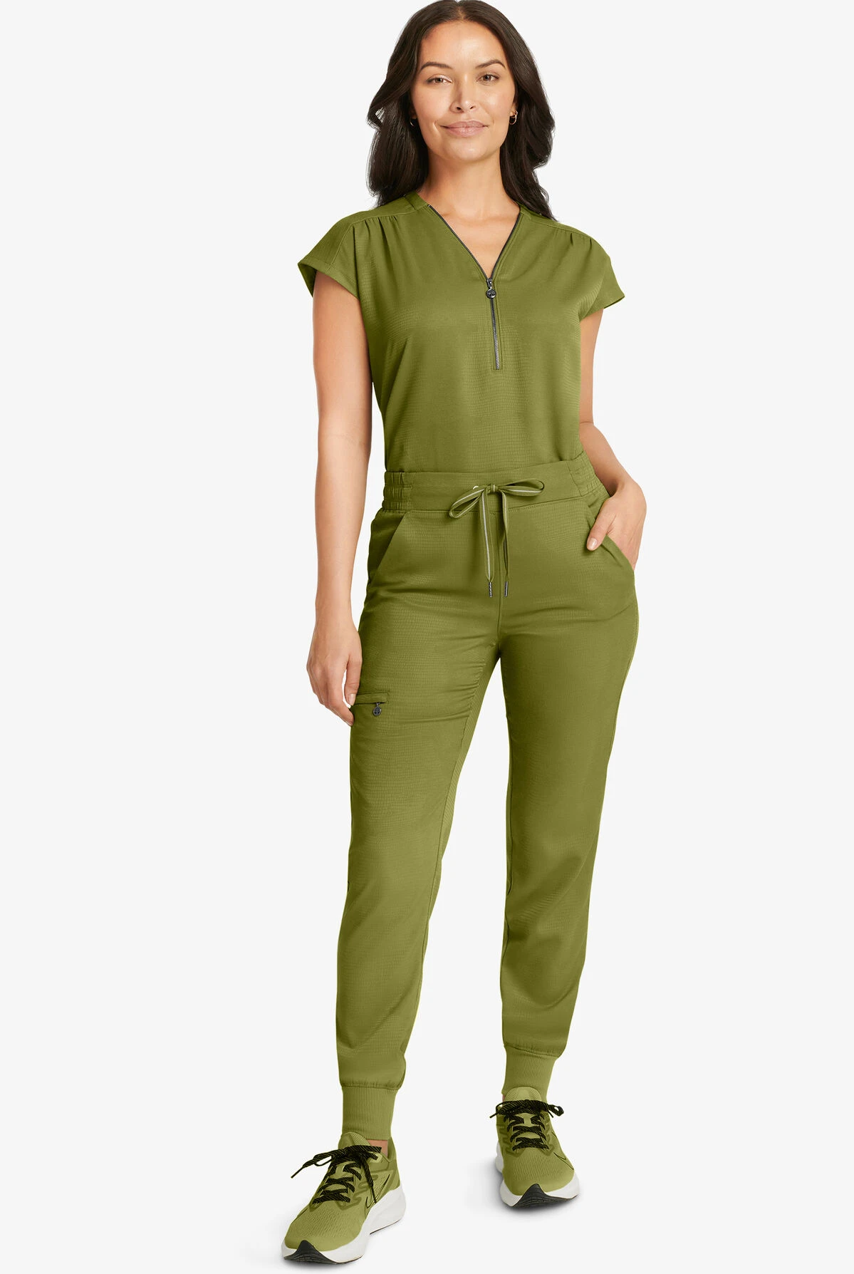 Healing Hands Limited Edition Tate Alligator Print Women's 5-Pocket STRETCH Jogger Scrub Pants 4 Healing Hands Limited Edition Tate Alligator Print Women's 5-Pocket STRETCH Jogger Scrub Pants - Image 4