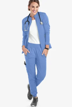 Healing Hands Purple Label Tara Women's 6-Pocket STRETCH Jogger Cargo Scrub Pants - Tall -Uniform Store HE9233 CEIL 3