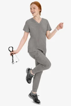 Healing Hands Purple Label Toby Women's 7-Pocket STRETCH Jogger Drawstring Scrub Pant - Tall -Uniform Store HE9244 HEAGR 6