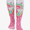 Heartsoul Hello Rainbow Women's 8-15 MmHg Light Compression Socks