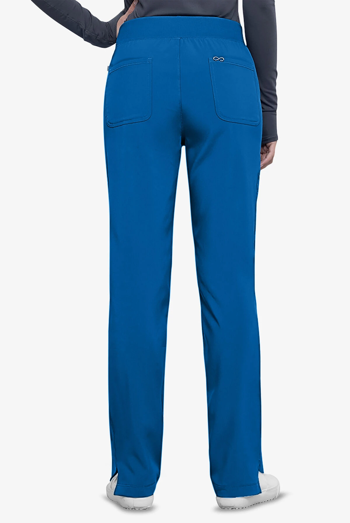 Cherokee Infinity Women's 6-Pocket STRETCH Rib-Knit Waistband Cargo Scrub Pants 3 Cherokee Infinity Women's 6-Pocket STRETCH Rib-Knit Waistband Cargo Scrub Pants - Image 3