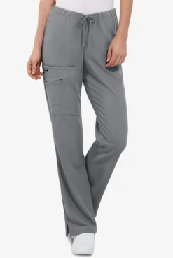 Jockey Women's 4-Pocket STRETCH Back Elastic Drawstring Cargo Scrub Pants