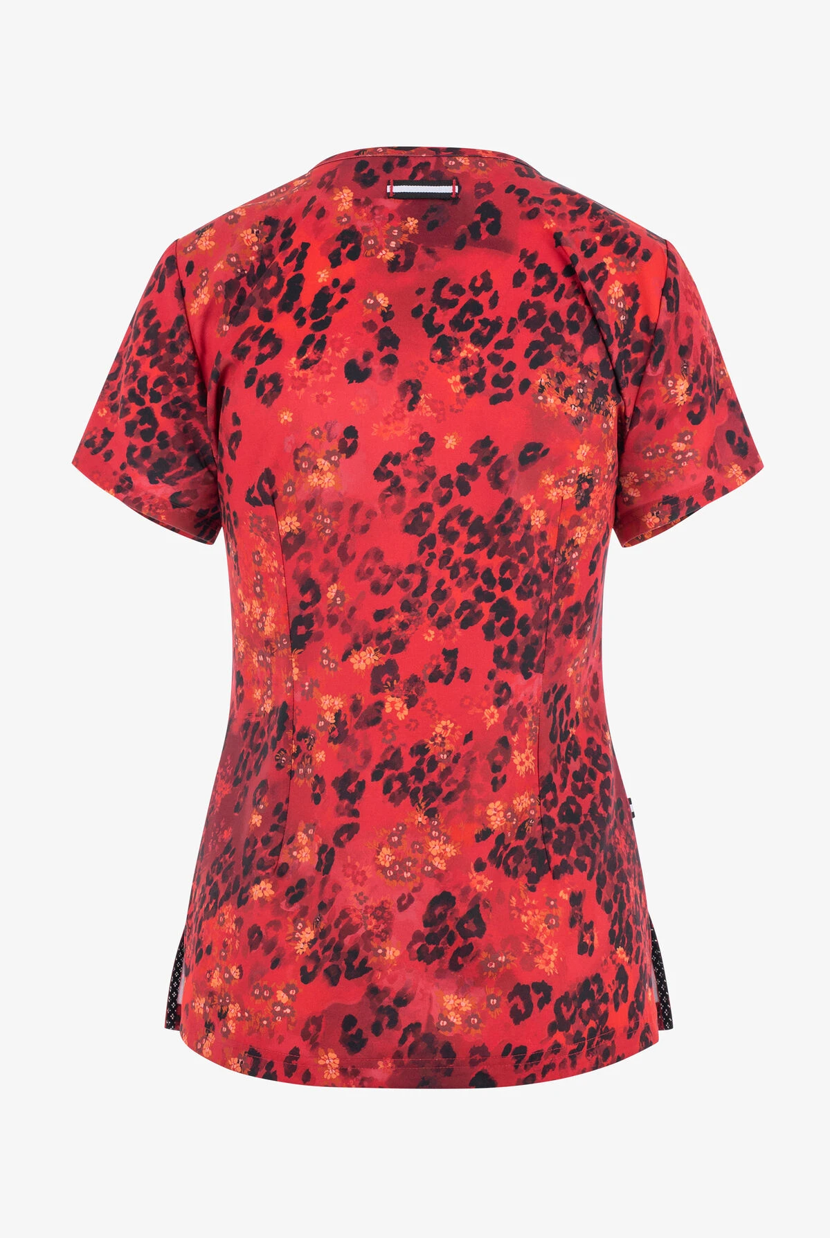 Koi Next Gen Crimson Animal Women's 2-Pocket STRETCH V-Neck Print Scrub Top 2 Koi Next Gen Crimson Animal Women's 2-Pocket STRETCH V-Neck Print Scrub Top - Image 2