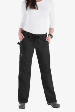 Koi Classics Lindsey Women's 7-Pocket STRETCH Low-Rise Cargo Scrub Pants - Extra Petite