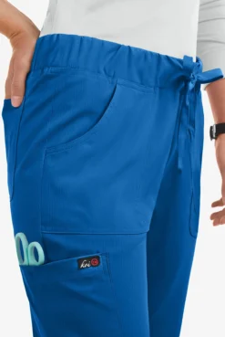 UA Exclusive Koi Lite™ Women's 5-Pocket Tapered Leg Drawstring Scrub Pants -Uniform Store K742 ROYAL 5