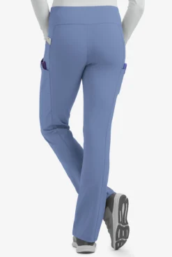 Lauderdale By UA Del Largo Ponte Women's 4-Pocket Knit Yoga STRETCH Scrub Pants - Petite -Uniform Store KN591 CEIL 4 HV