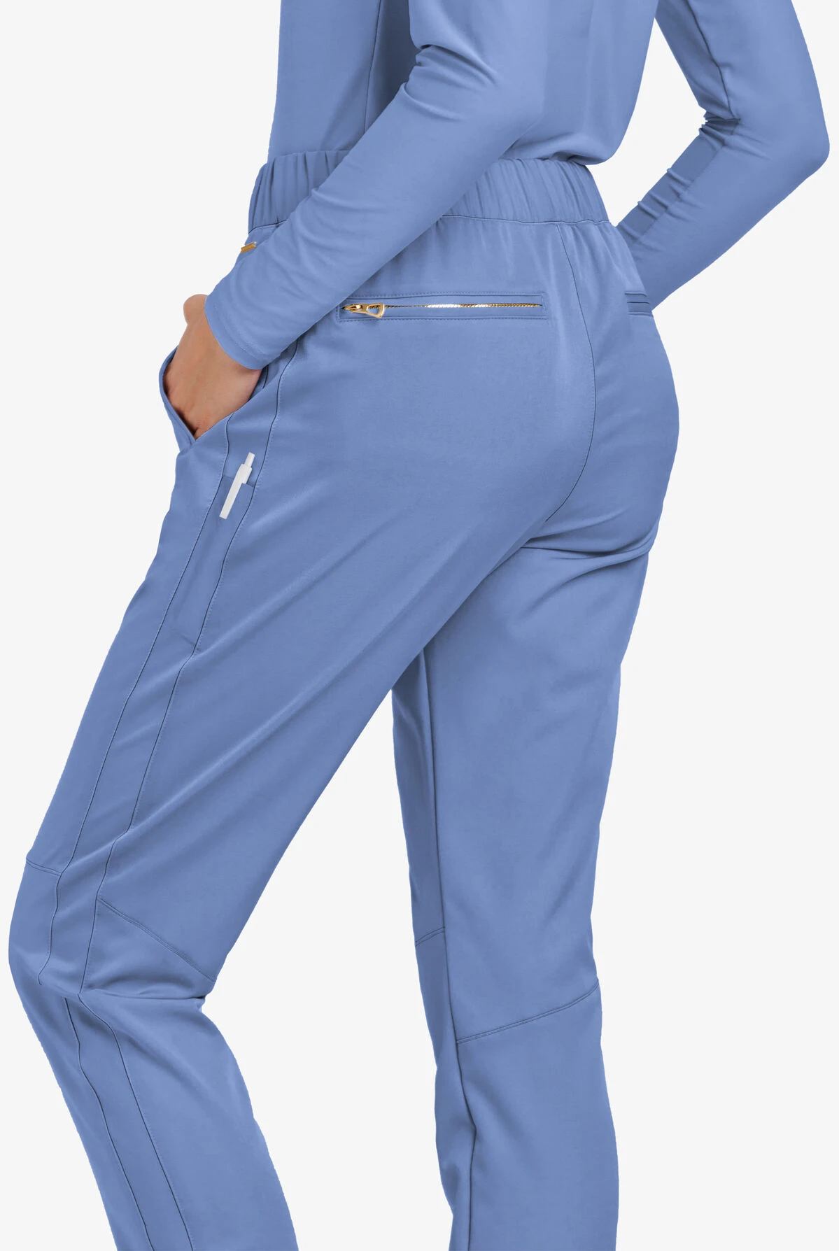 Lauderdale By UA Navona Women's 6-Pocket Jogger STRETCH Scrub Pants - Petite 2 Lauderdale By UA Navona Women's 6-Pocket Jogger STRETCH Scrub Pants - Petite - Image 2