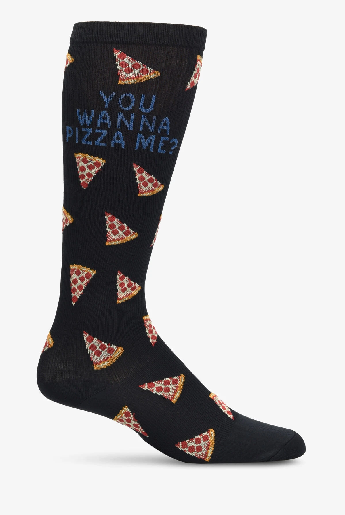 Nurse Mates Pizza Me Men's 12-14 MmHg Light Compression Socks 1 Nurse Mates Pizza Me Men's 12-14 MmHg Light Compression Socks