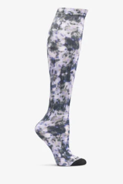 Nurse Mates Lilac/Olive Tie Dye Women's 12-14 MmHg Light 360 Compression Socks