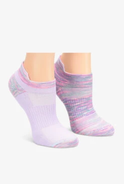 Nurse Mates Space Dye Lilac Women's 2-Pair Multi-Pack Anklet Socks