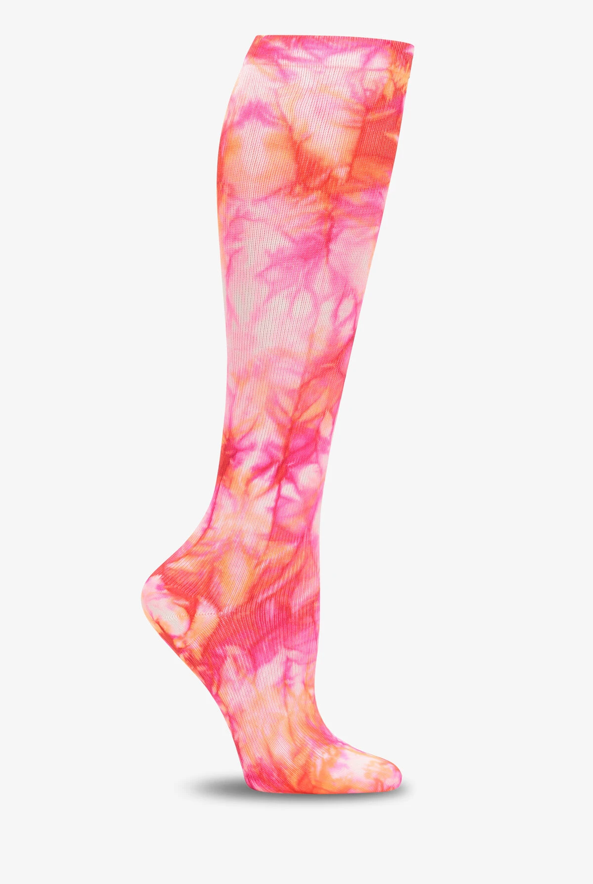 Nurse Mates Tie Dye-Fuchsia Flame Women's 12-14 MmHg Light Compression Socks 1 Nurse Mates Tie Dye-Fuchsia Flame Women's 12-14 MmHg Light Compression Socks