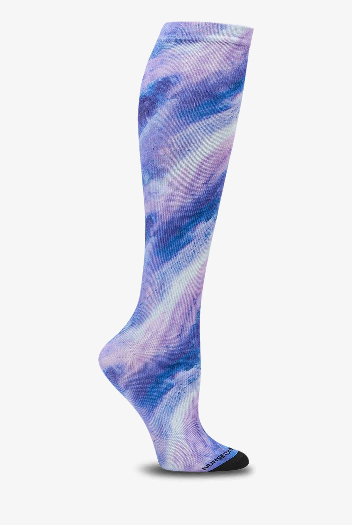 Nurse Mates Blue Gemstone Marble 360 Women's 12-14 MmHg Light Compression Socks 1 Nurse Mates Blue Gemstone Marble 360 Women's 12-14 MmHg Light Compression Socks