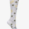 Nurse Mates Save The Bees Women's 12-14 MmHg Wide Light Compression Socks