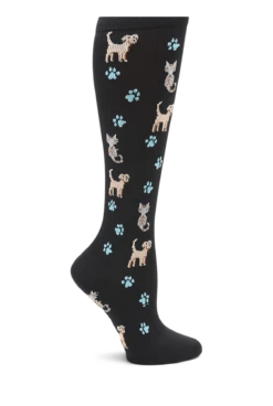 Nurse Mates Pets 'n Paws Women's 12-14 MmHg Light Compression Socks