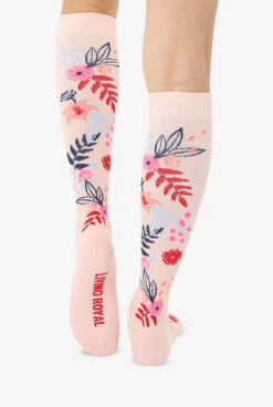Living Royal Floral Unisex 15-20 MmHg Moderate Compression Socks -Uniform Store LRFLORAL 3