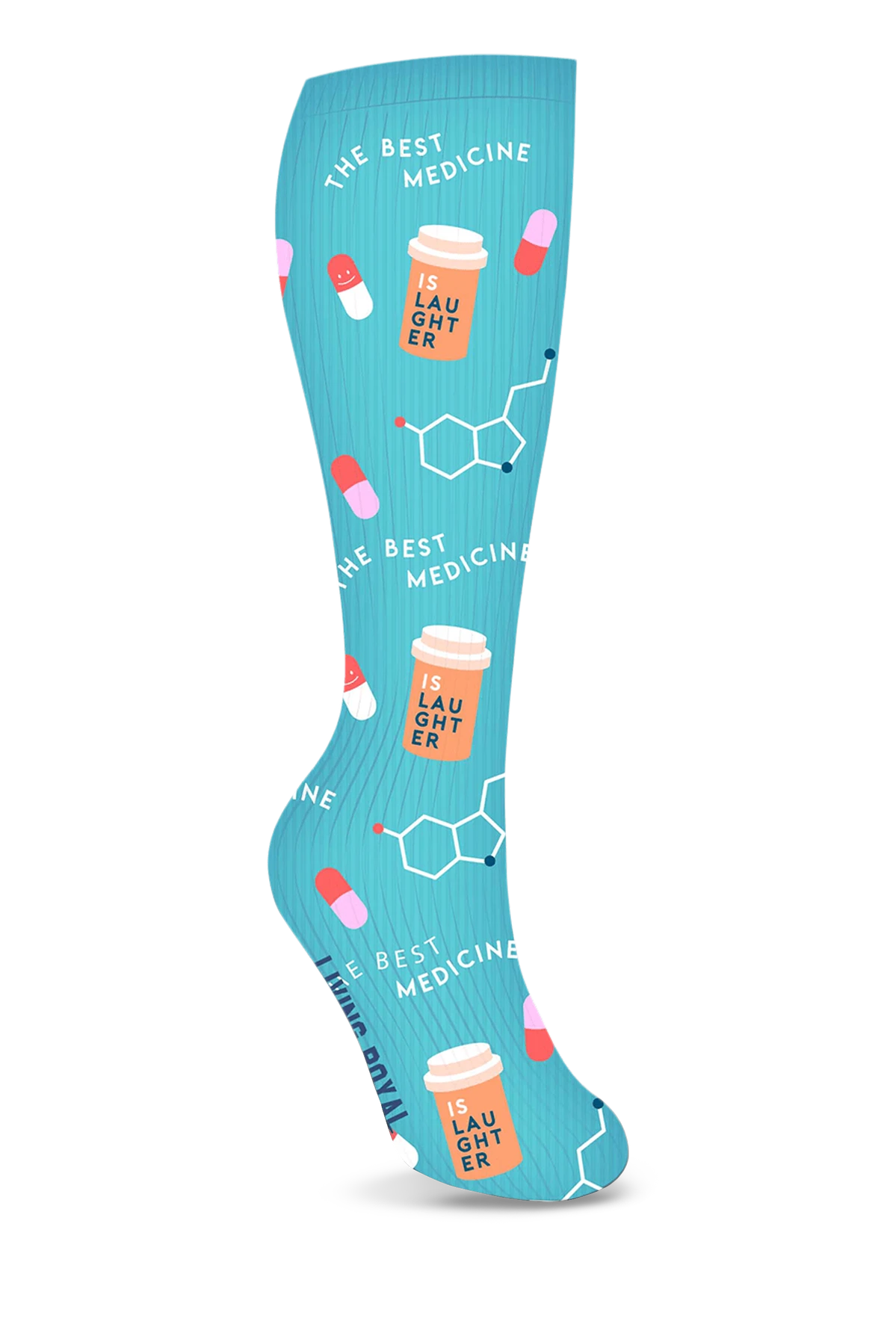 Living Royal Nurse Unisex 15-20 MmHg Moderate Compression Socks 1 Living Royal Nurse Unisex 15-20 MmHg Moderate Compression Socks