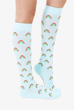 Living Royal Rainbow Women's 15-20 MmHg Moderate Compression Socks -Uniform Store LRRAINBW 101623 3